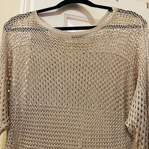 Express Women's Open-Knit Cream Sweater